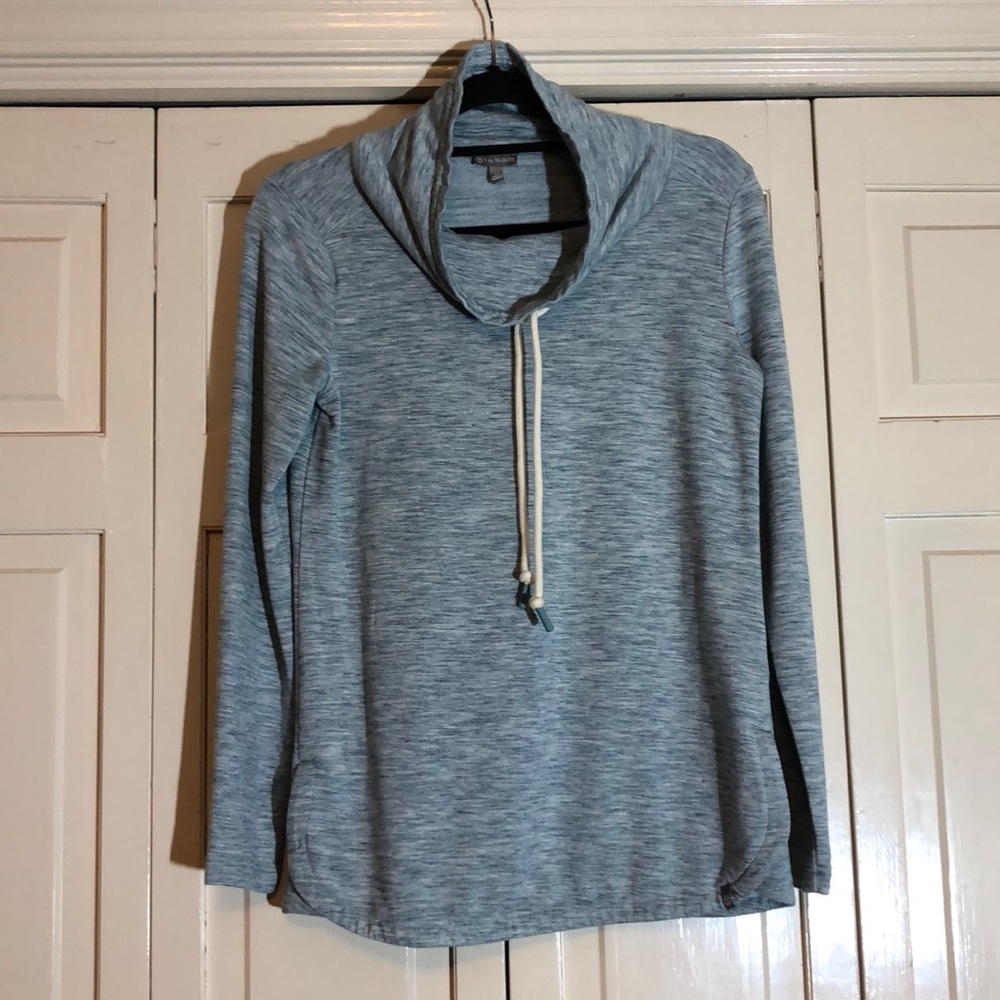 Talbots Sweatshirt Lightweight Drawstring Neck Bl… - image 1